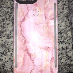 iPhone 8plus pink marble case